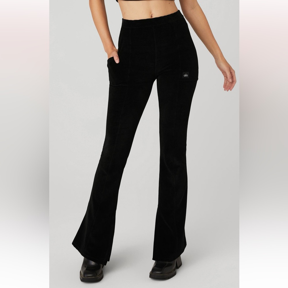 Alo Micro Corduroy High-Waist Winter Break Flare Pant